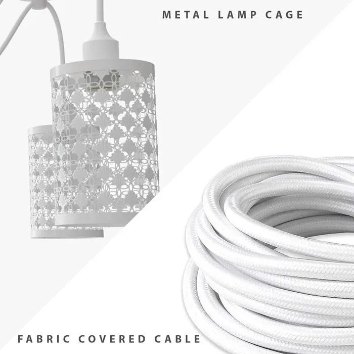 6 Way Spider Lights Adjustable Cable With Swag Hook~5084