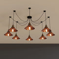8-Way Spider Light Cone Shade Pendant Light~5136