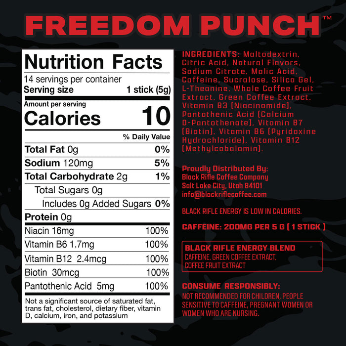 Black Rifle Energy Sticks