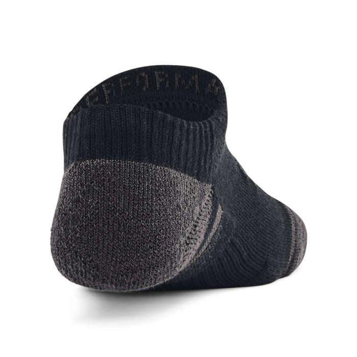 Boys'/Girls' Under Armour Youth Performance Tech No-Show 3-Pack Socks - 001 - BLACK
