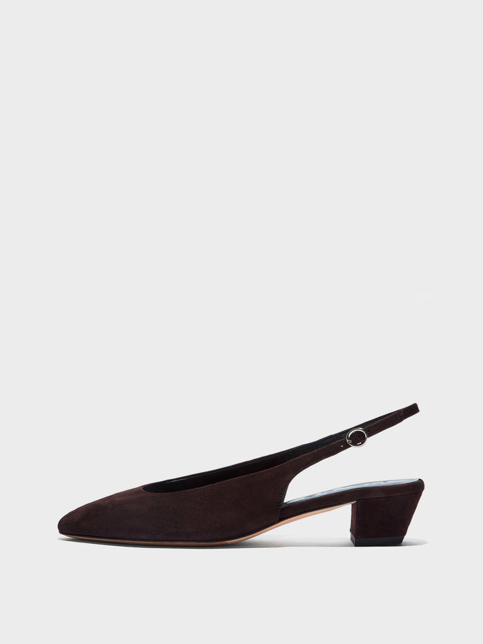 Celeste Suede Slingback Pumps