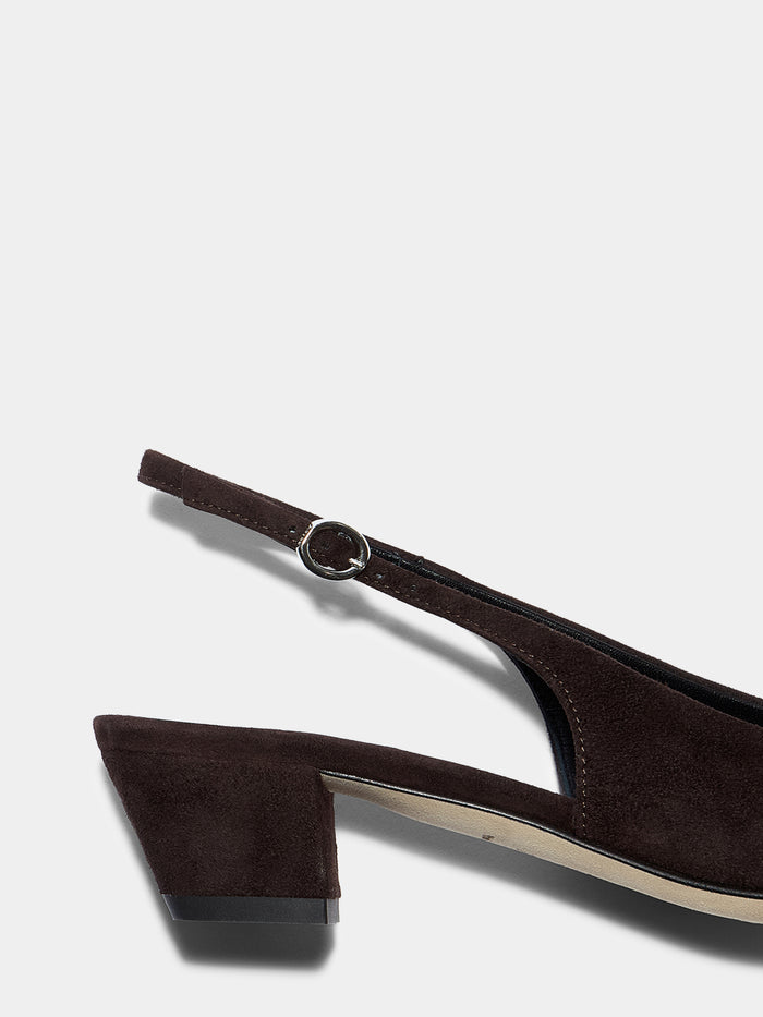Celeste Suede Slingback Pumps
