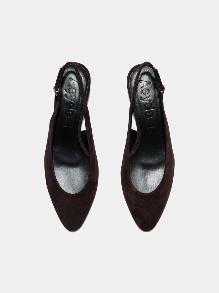 Celeste Suede Slingback Pumps
