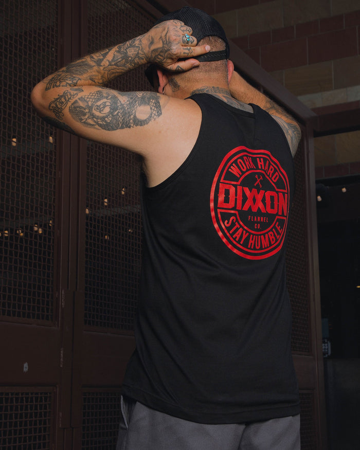 Corpo Tank - Black & Red - Dixxon Flannel Co.