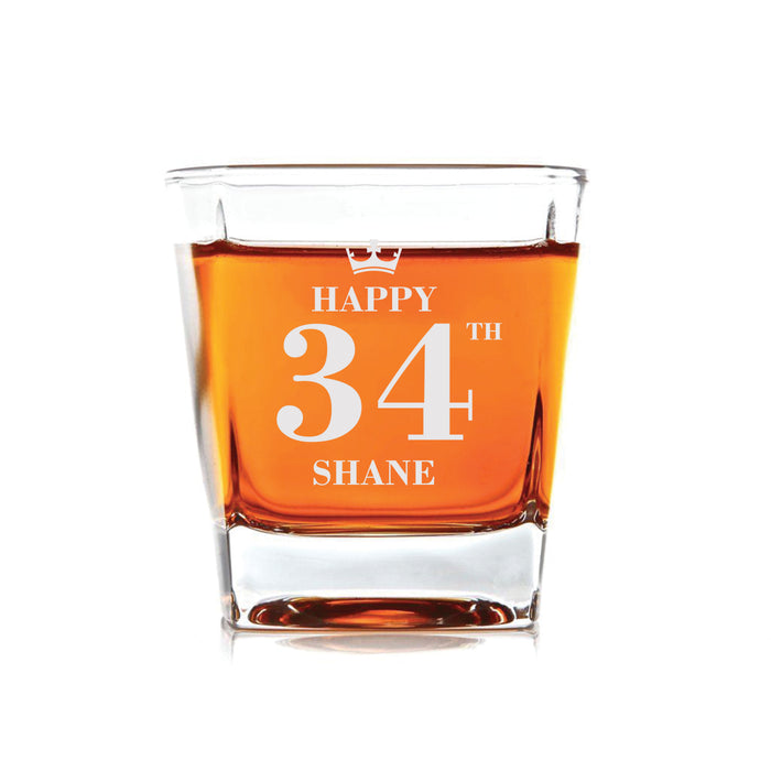 Customized Birthday Glass