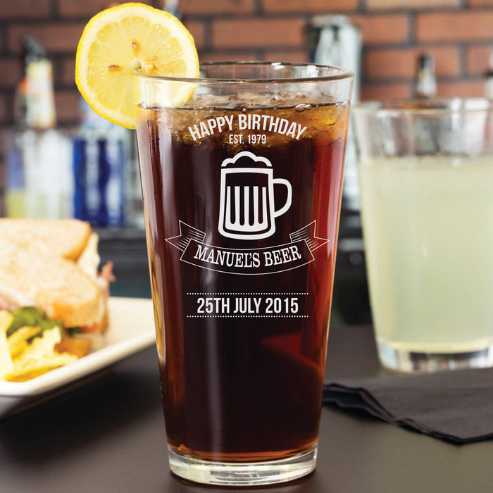 Customized Happy Birthday Beer