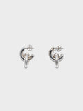 Cyrus Palladium-Plated Hoop Earrings