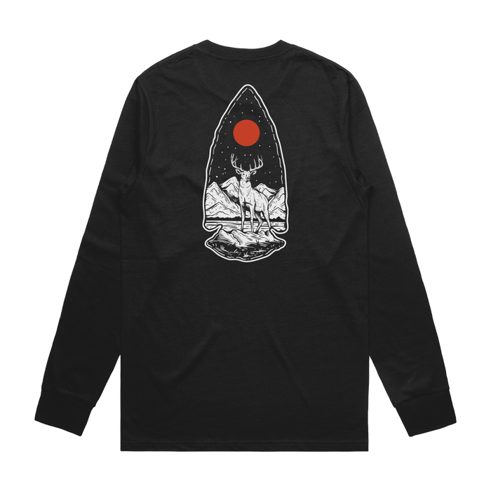 Deer Arrowhead Long Sleeve T-Shirt