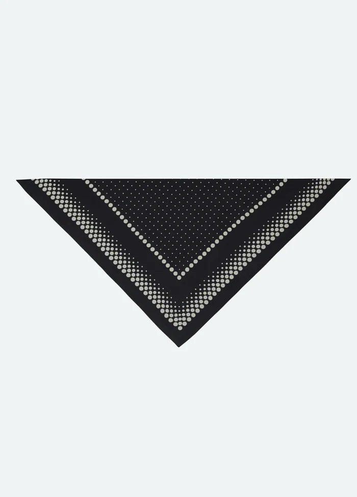 Elly Scarf folded in half as a triangle