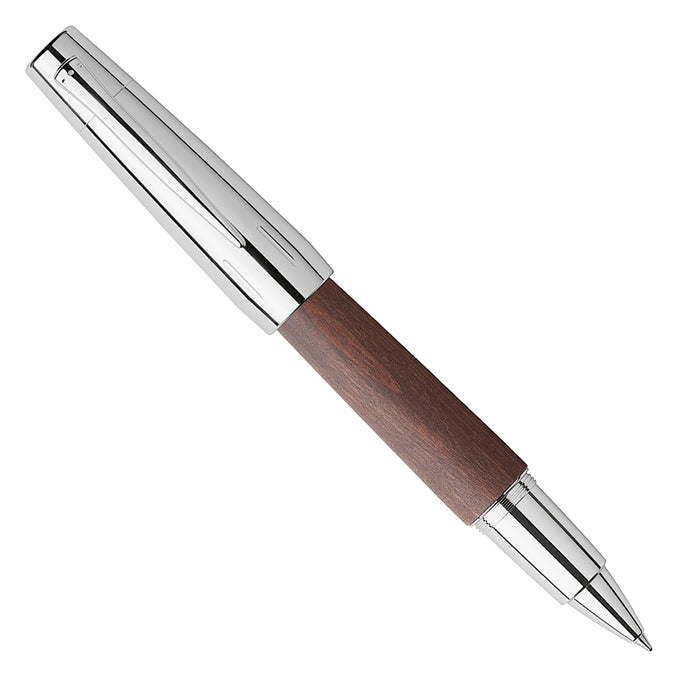 Faber-Castell E-motion Roller Ball Pen - Pearwood Dark Brown CT