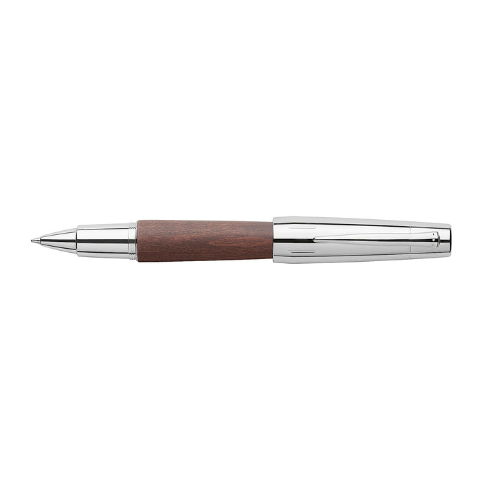 Faber-Castell E-motion Roller Ball Pen - Pearwood Dark Brown CT