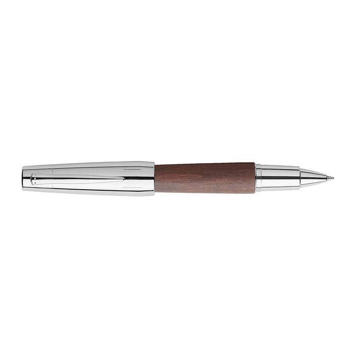 Faber-Castell E-motion Roller Ball Pen - Pearwood Dark Brown CT