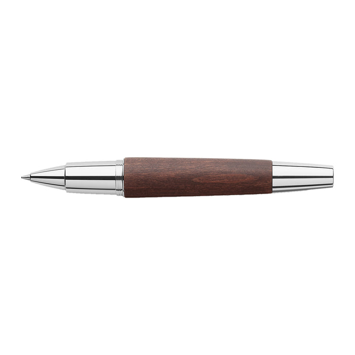 Faber-Castell E-motion Roller Ball Pen - Pearwood Dark Brown CT