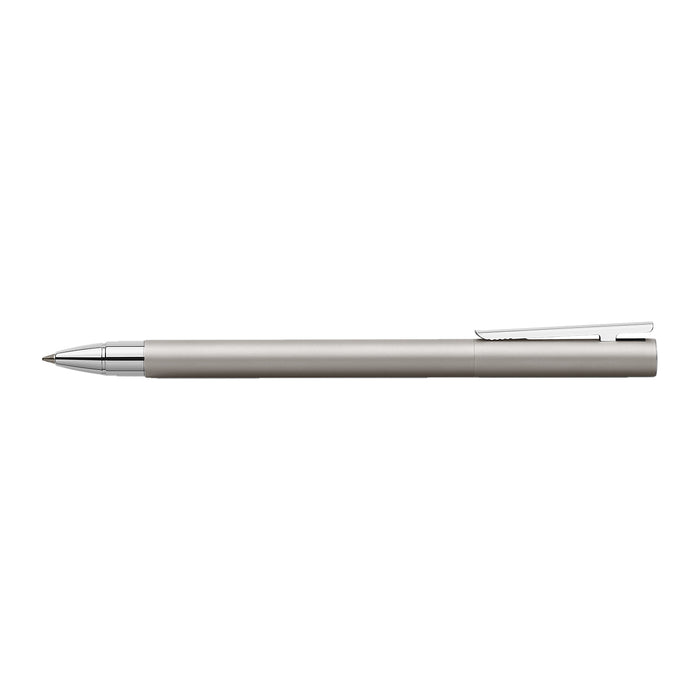 Faber-Castell Neo Slim Roller Ball Pen - Matte Stainless Steel CT