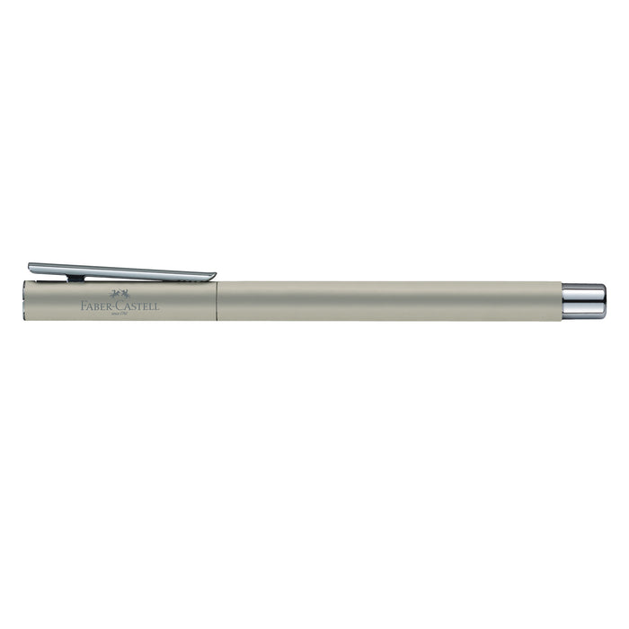 Faber-Castell Neo Slim Roller Ball Pen - Matte Stainless Steel CT
