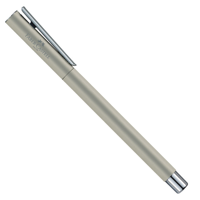 Faber-Castell Neo Slim Roller Ball Pen - Matte Stainless Steel CT