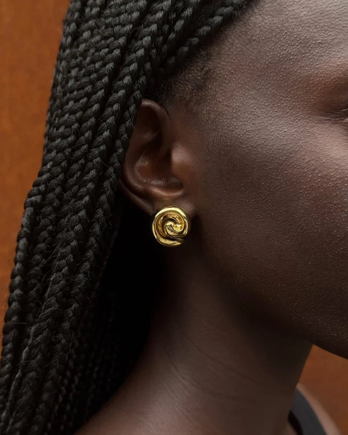 Gio Earrings on ear