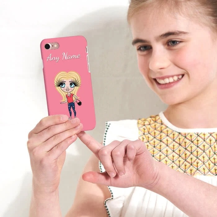 Girls Personalized Pink Phone Case