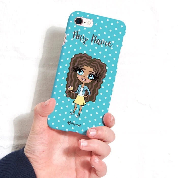 Girls Personalized Polka Dot Phone Case