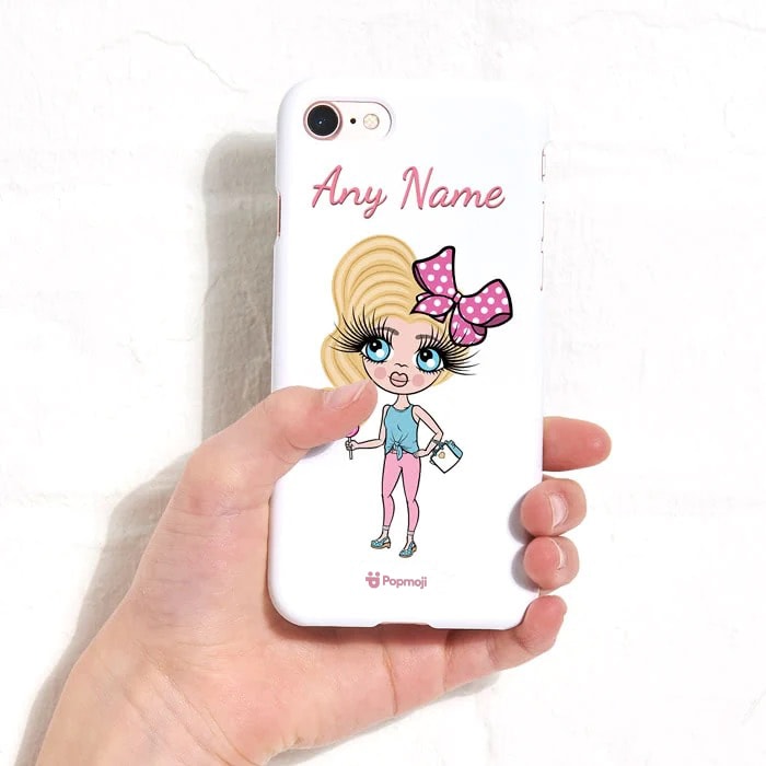 Girls Personalized White Phone Case