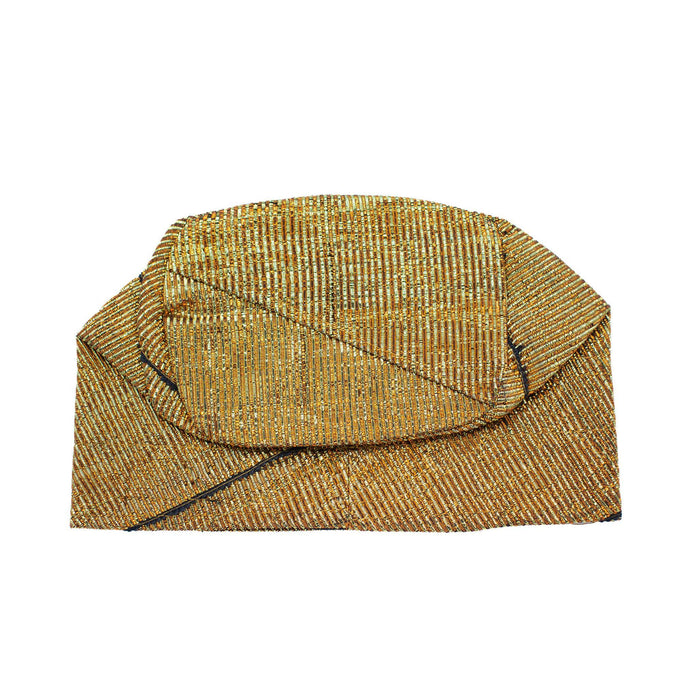 Gold Aso-Oke Cap