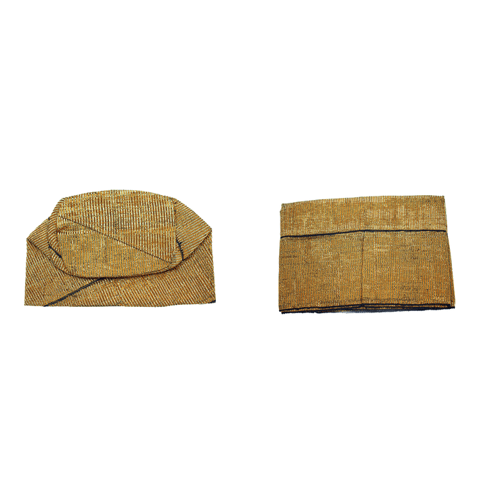 Gold Aso-Oke Cap