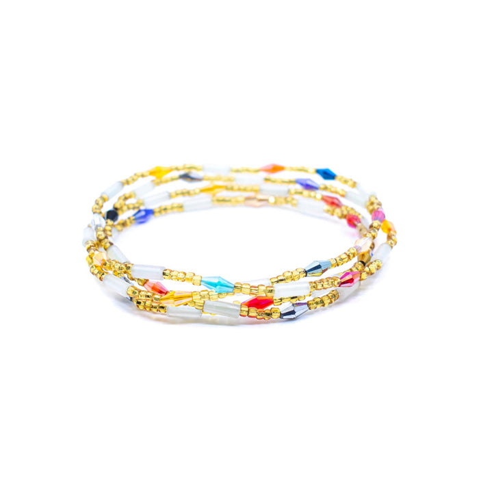 Gold Multicolored Waist Bead