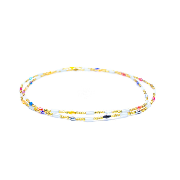 Gold Multicolored Waist Bead