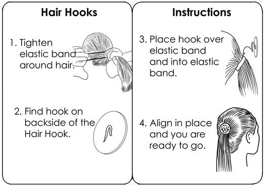 How to wear Hair Hook Diamond Butterfly - Gold Boho Ponytail Holder step by step