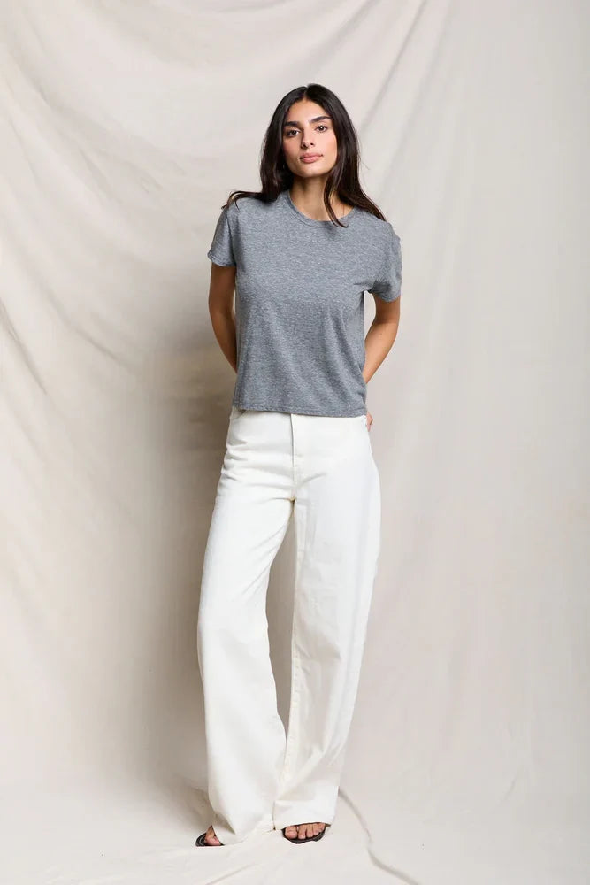 Harley Cotton Boxy Crewneck Tee full body front