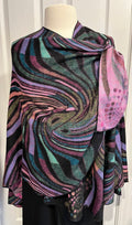 Shades of Purple Reversible Cashmere Shawl