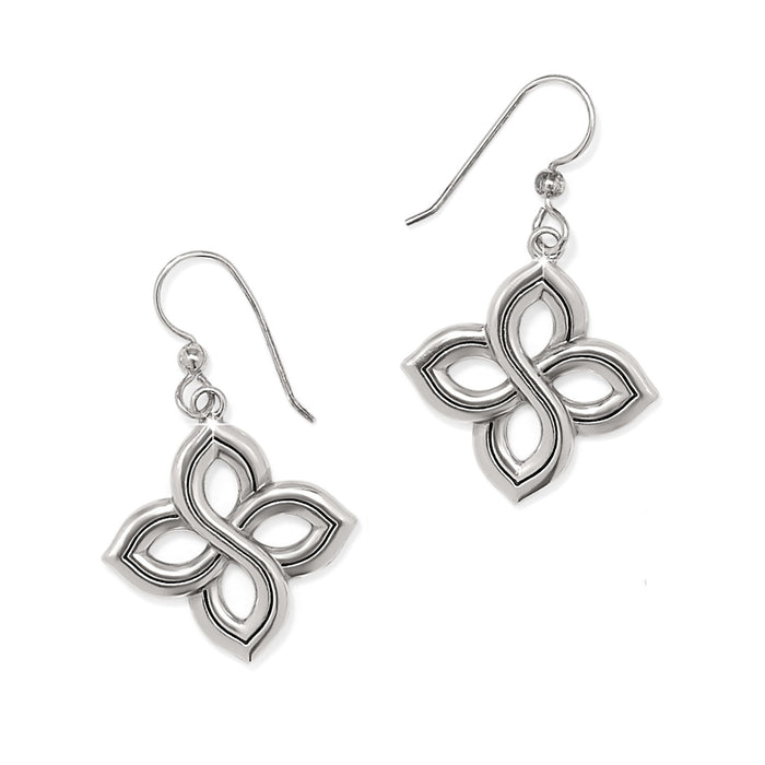 Interlok Floral Knot French Wire Earrings
