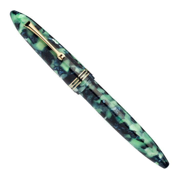 Leonardo Furore Fiordo Di Furore Fountain Pen - Green & Black GT