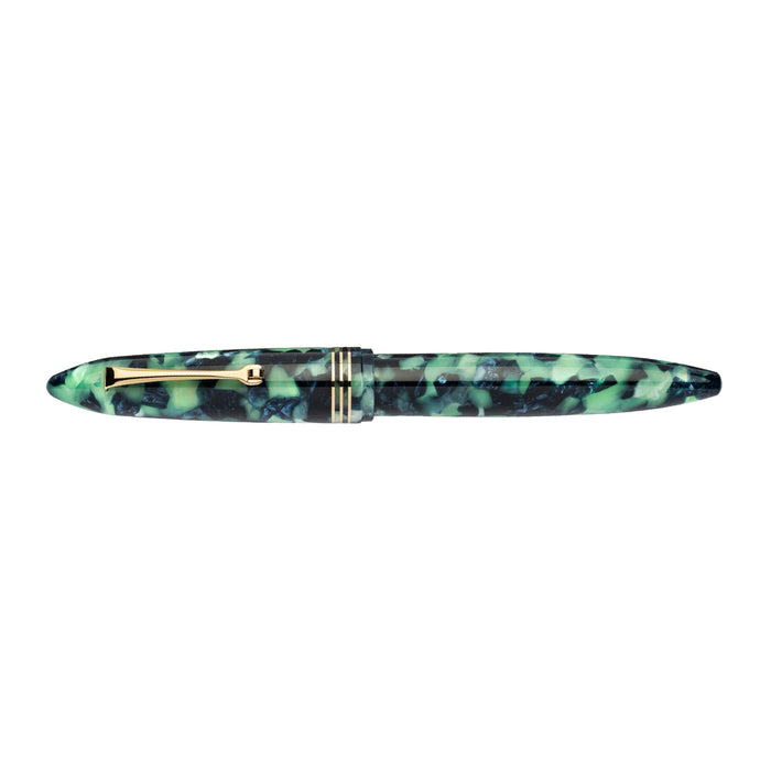 Leonardo Furore Fiordo Di Furore Fountain Pen - Green & Black GT