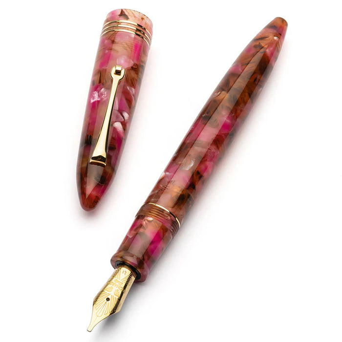 Leonardo Furore Lampone Selvatico Fountain Pen - Raspberry GT