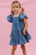 Little Girl's Tiered Denim Dress