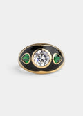 Luna Nera Cocktail Ring front