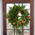 Magnolia and Cedar Wreath by Michler's Florist
