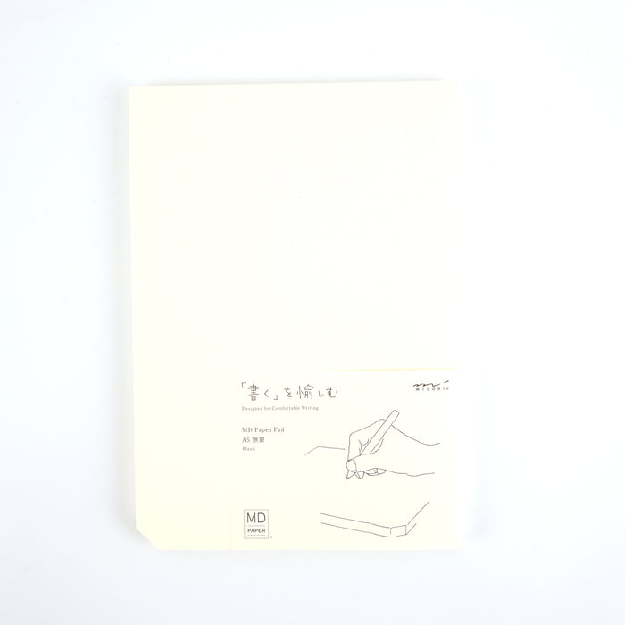 Midori MD Paper Ivory Notepad - A5, Plain 1