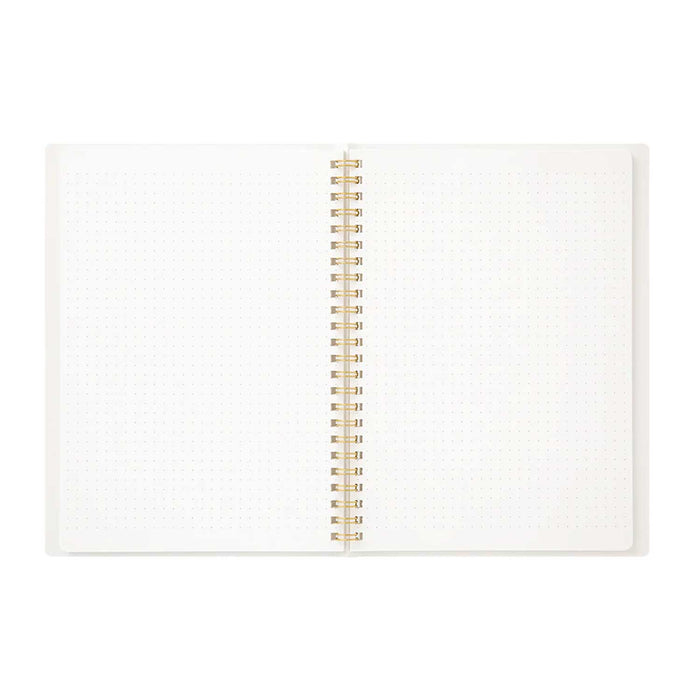 Midori Soft Colour White Spiral Notebook - A5 Dotted 3