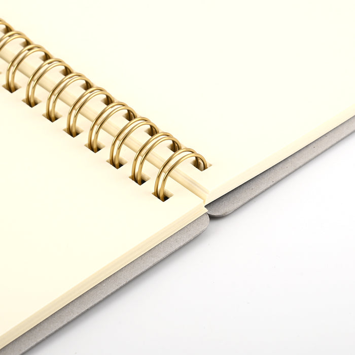 Midori + Stand Grey Spiral Notebook - A5, Plain 4