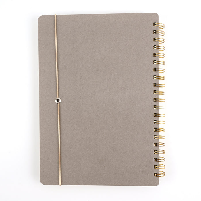 Midori + Stand Grey Spiral Notebook - A5, Plain 5