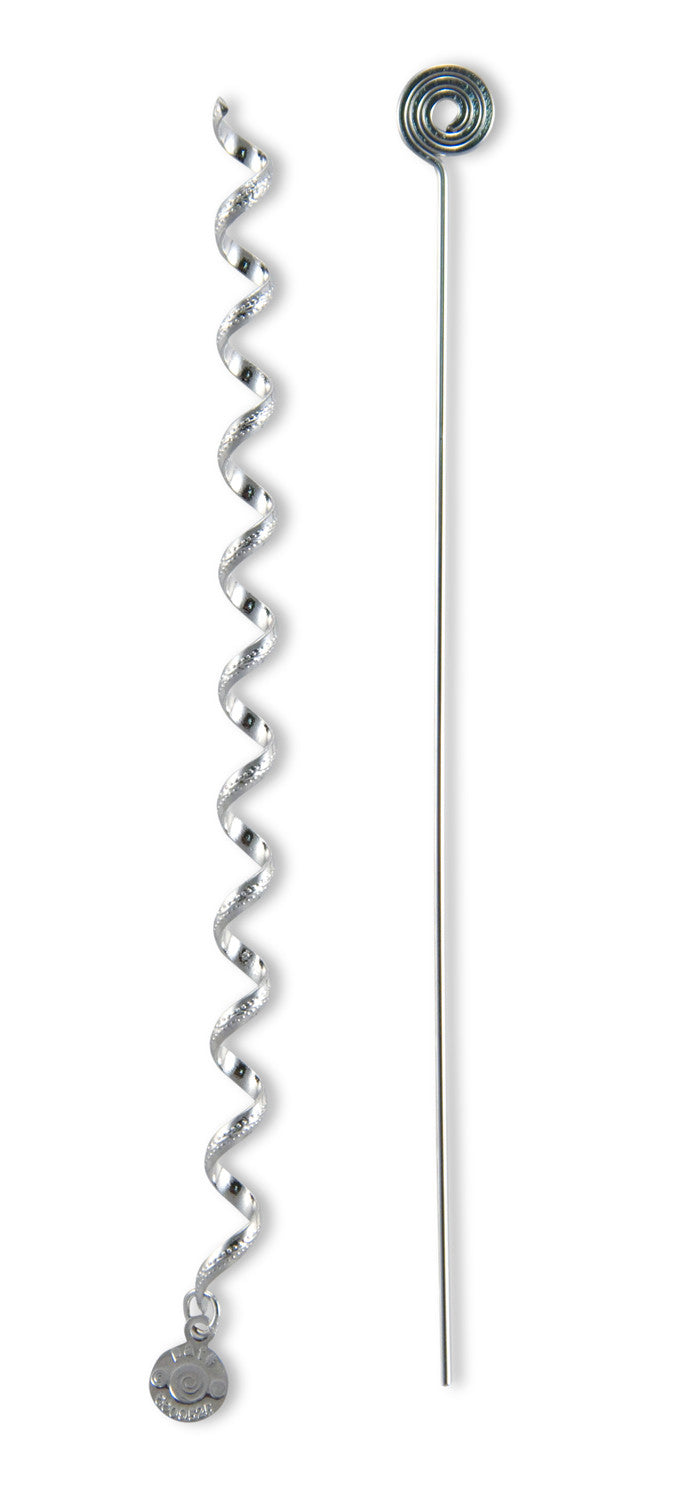 Mini Spiral Hair Wrap - 6" Elegant Hair Twister Accessory styled for festival or braid look