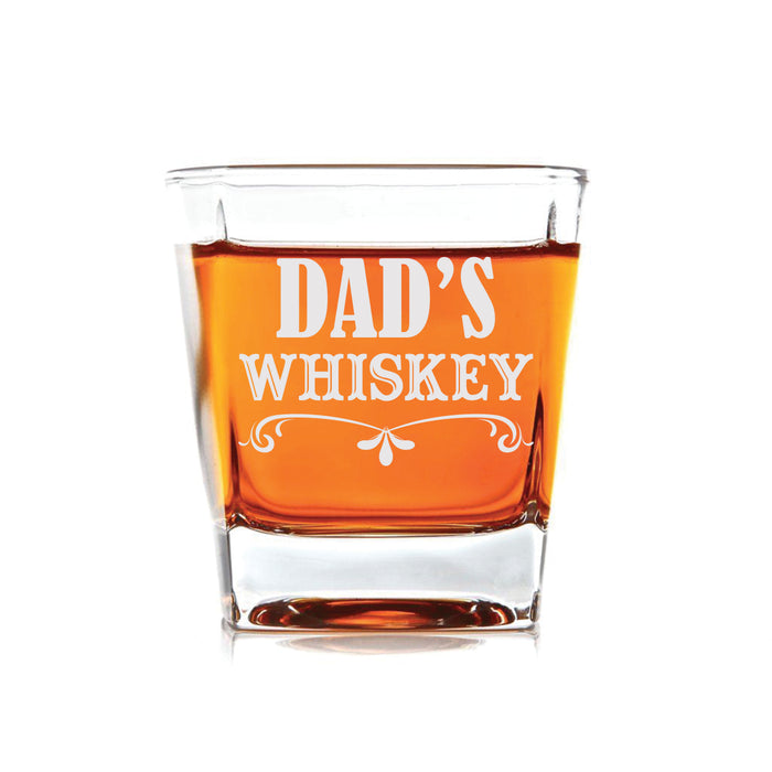 Personalized Dad Whiskey Glass Best Gift for Father