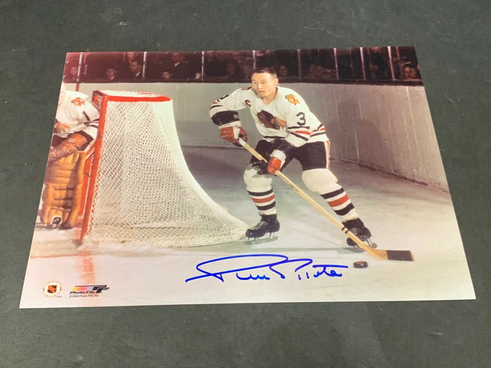 Pierre Pilote Chicago Blackhawks Autographed Signed 8x10 d