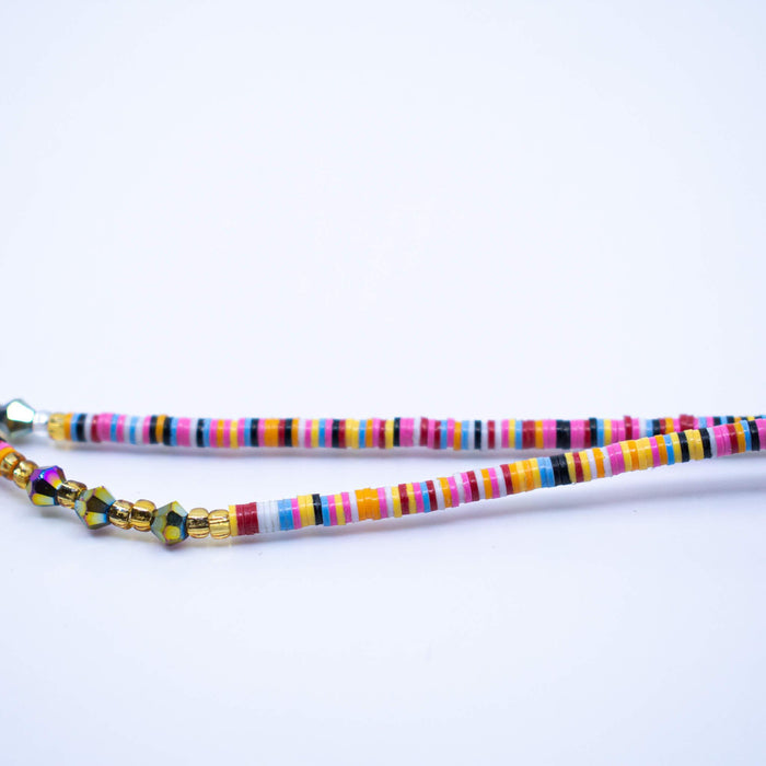 Pink Multicolored Fulani Waist Bead