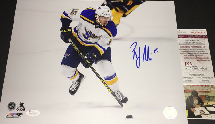 Robby Fabbri St Louis Blues Autographed Signed 11x14 Photo JSA WITNESS COA White