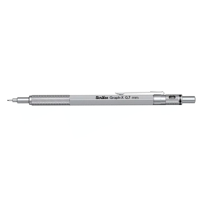 Scrikss Graph-X 0.7mm Mechanical Pencil - Satin Grey