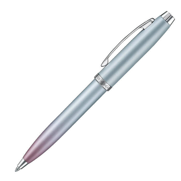 Sheaffer 9376 Gift Set - Expressions 100 Blue & Pink Pearlised Gradient Ball Pen with Credit Card Holder