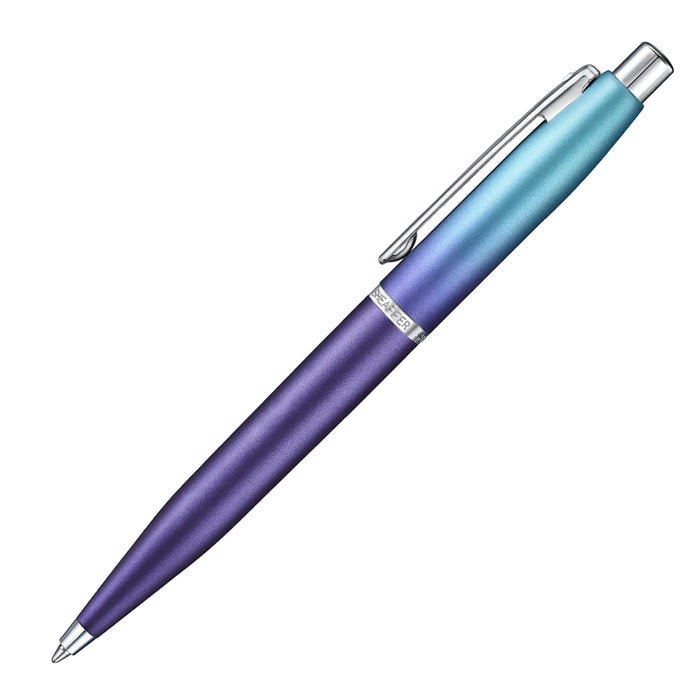 Sheaffer 9430 Gift Set - Expressions VFM Blue & Purple Pearlised Gradient Ball Pen with Credit Card Holder